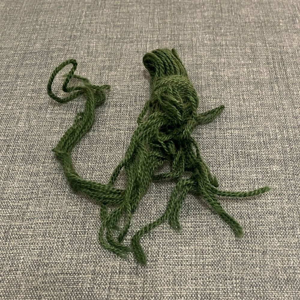Green Needlepoint Thread Yarn